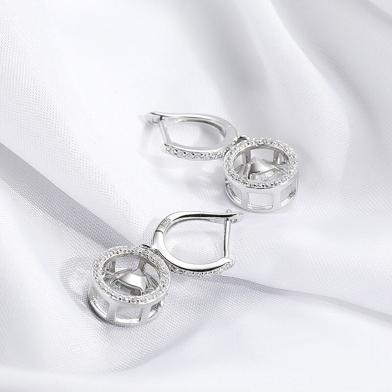 2 Carat Total D Color VVS1 Moissanite and Zircon Accent Platinum Plated 925 Sterling Silver Beating Heart Drop Earrings